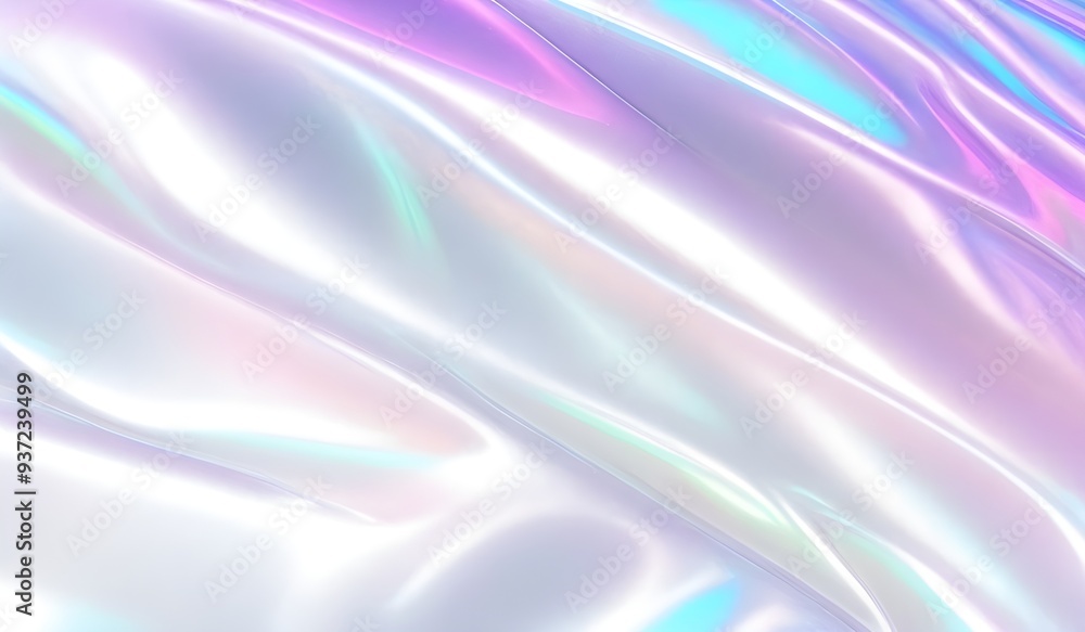 Holographic background seamless trendy iridescent light foil texture. Soft holographic pastel unicorn marble background pattern. Modern pearlescent blurry abstract swirl illustration.
Holographic background seamless trendy iridescent light foil texture. Soft holographic pastel unicorn marble background pattern. Modern pearlescent blurry abstract swirl illustration.
