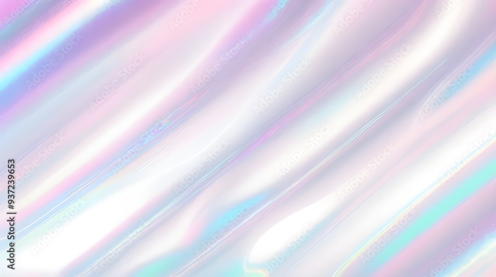 Holographic background seamless trendy iridescent light foil texture. Soft holographic pastel unicorn marble background pattern. Modern pearlescent blurry abstract swirl illustration.
Holographic background seamless trendy iridescent light foil texture. Soft holographic pastel unicorn marble background pattern. Modern pearlescent blurry abstract swirl illustration.