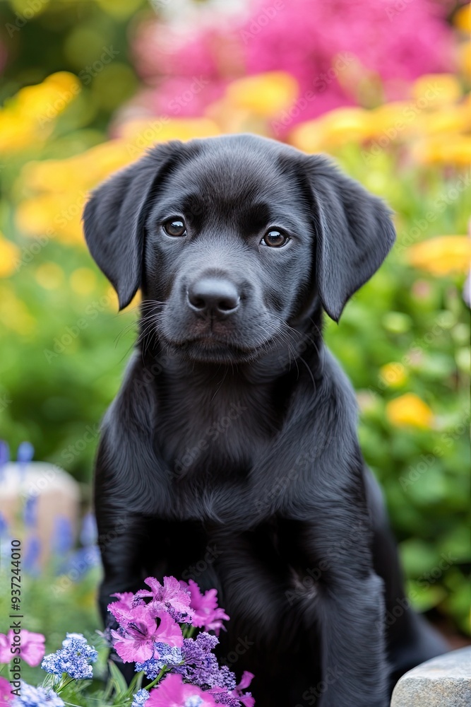 Very cute, labrador puppy pet portrait, taken in summer 2:3 Very cute, labrador puppy pet portrait, taken in summer 2:3