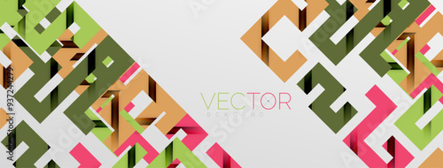 Color bend lines with shadow texture effect. Vector Illustration For Wallpaper, Banner, Background, Card, Book Illustration, landing page