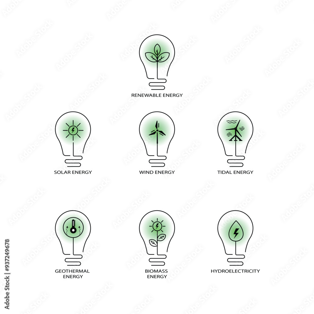 Green Energy Icons for Environmental Sustainability with Editable Stroke. Green Energy Icons for Environmental Sustainability with Editable Stroke.