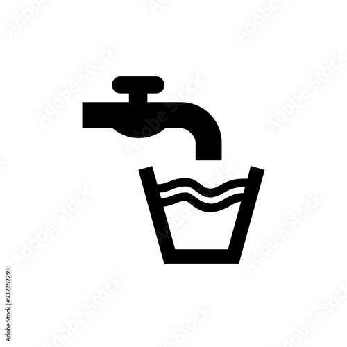ISO prohibition safety signs_no drinking water symbol only