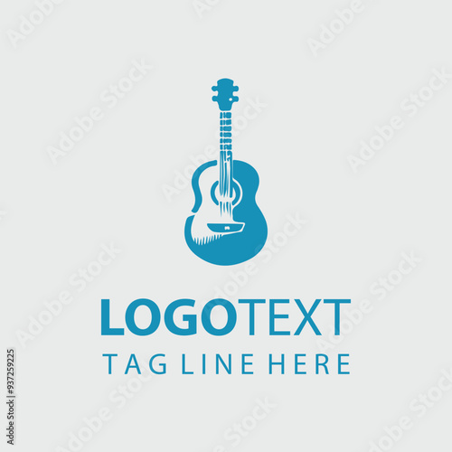 Guitar Logo Illustrations photo