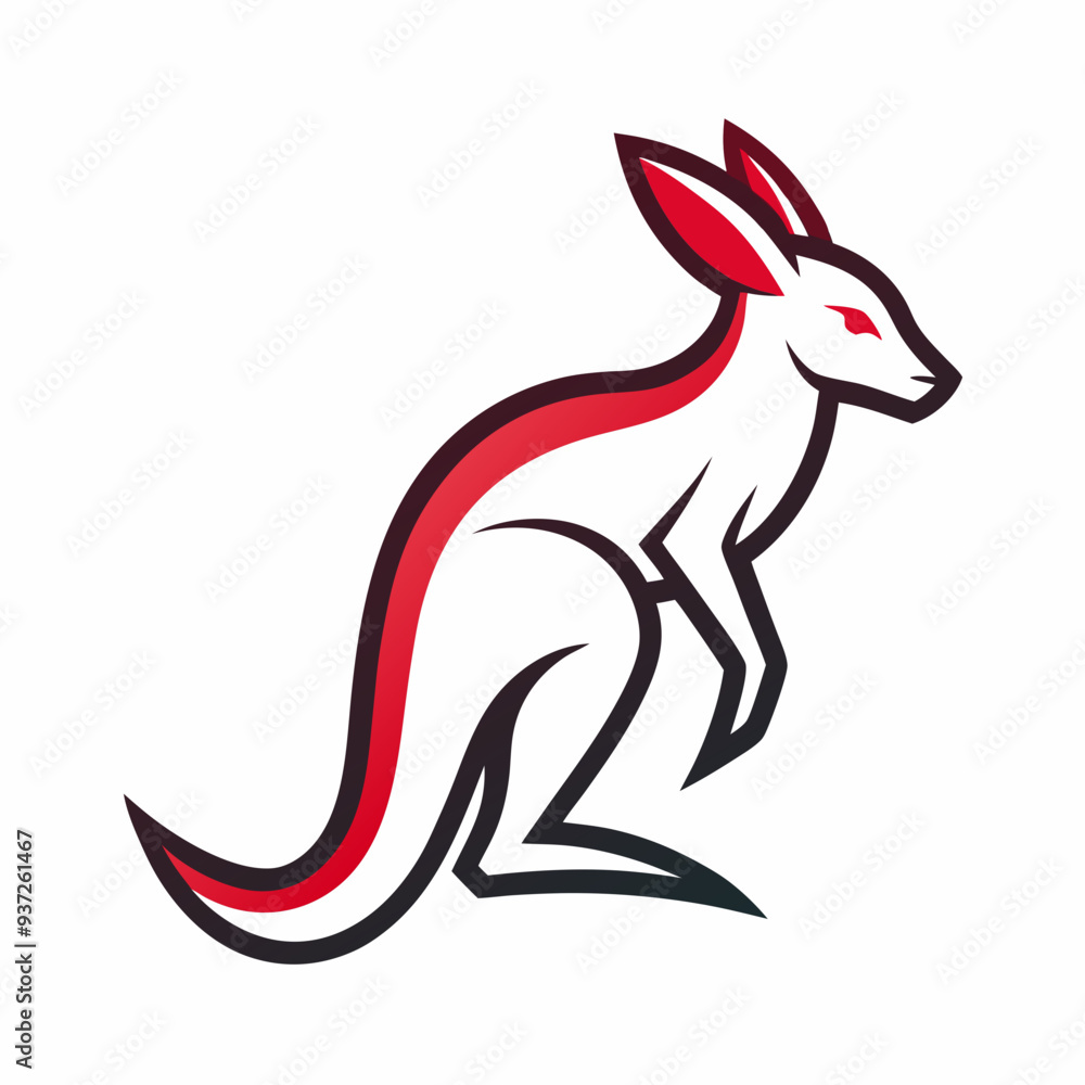 Animal Kangaroo logo icon design silhouette vector illustration. Animal Kangaroo logo icon design silhouette vector illustration.
