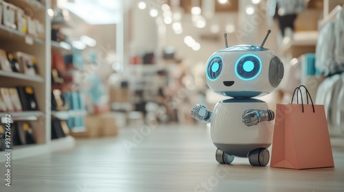 Wallpaper Mural Robot Shopping. Torontodigital.ca