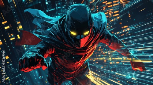 Cyberpunk Superhero.