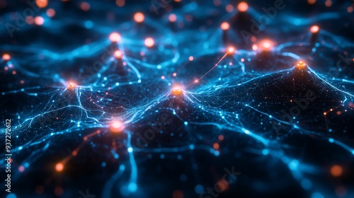 Abstract Network Lights.