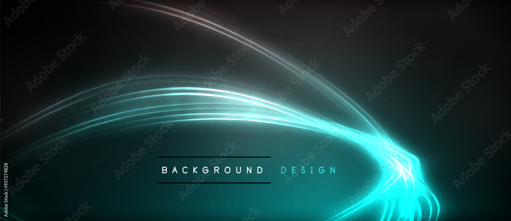 Neon glowing circle rays, light round lines in the dark, planet style neon wave lines. Energetic electric concept design for wallpaper, banner, background Neon glowing circle rays, light round lines in the dark, planet style neon wave lines. Energetic electric concept design for wallpaper, banner, background