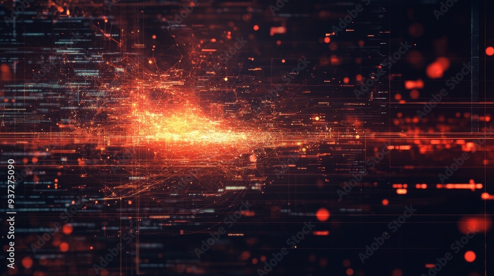 Digital Network Glow. Digital Network Glow.