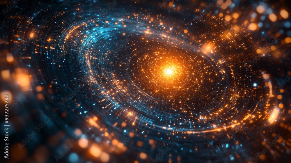 Fototapeta premium Abstract Lights Spiral.