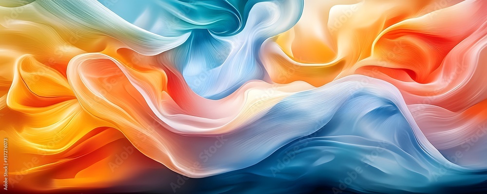Obraz premium Abstract Colorful Swirls Background.
