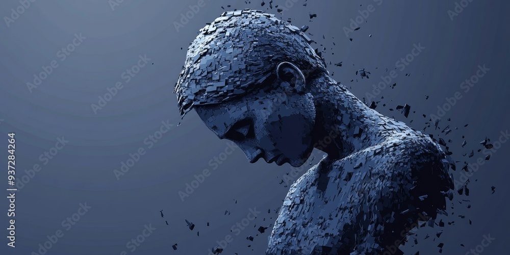 Abstract Visualization of Depression and Anxiety: AI-Generated ...