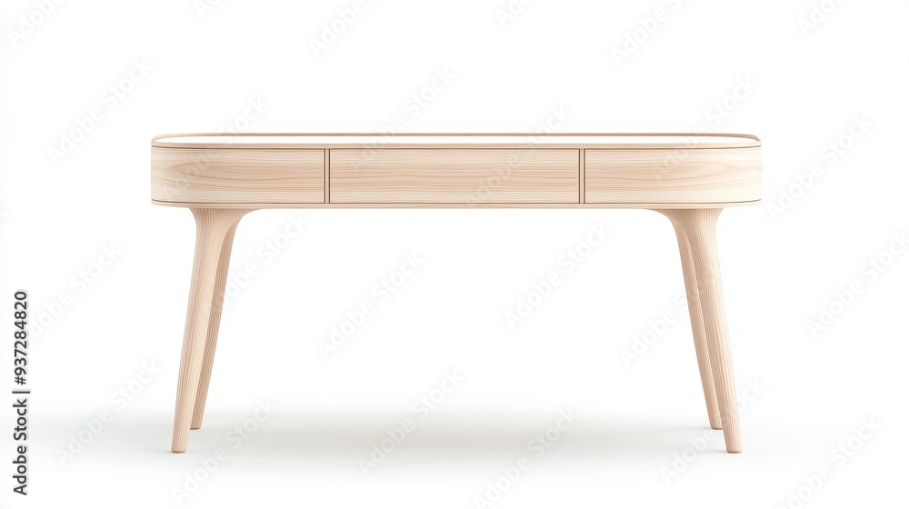 A wooden desk with a white background A wooden desk with a white background