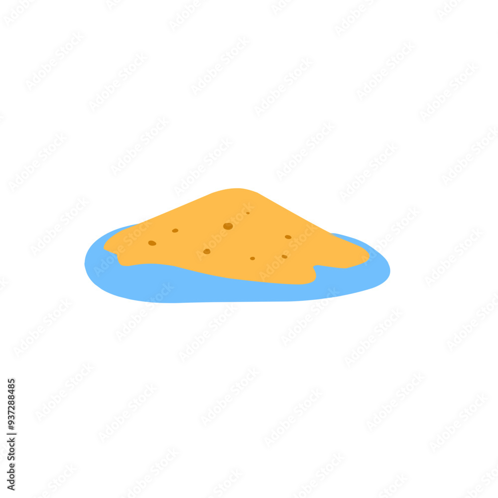 illustration of sand island