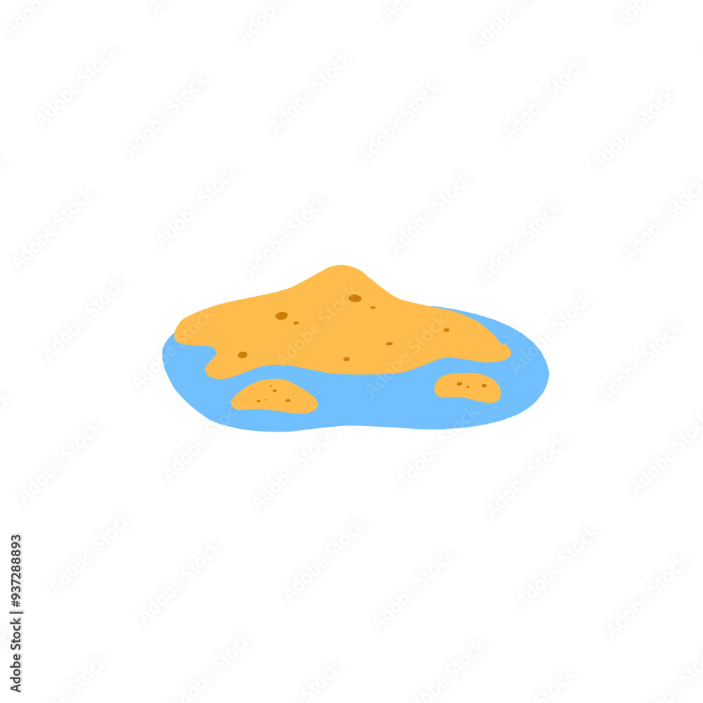 illustration of sand island illustration of sand island