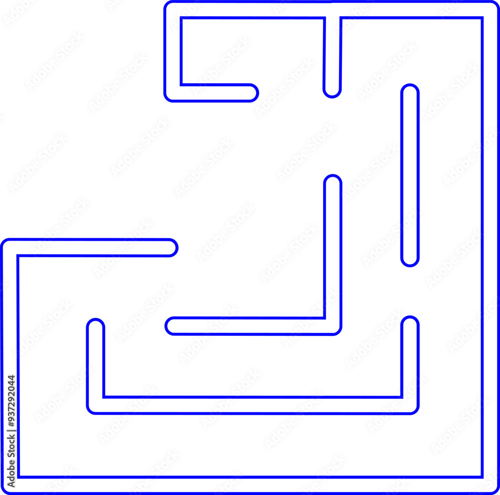 Maze Labyrinth Letter Alphabet Vector Eleemnt Maze Labyrinth Letter Alphabet Vector Eleemnt