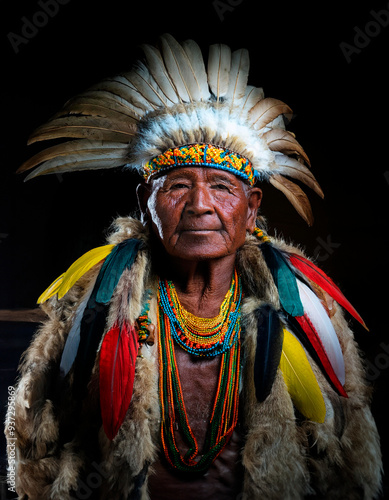 Wallpaper Mural Shaman, old and wise native south american.  Torontodigital.ca