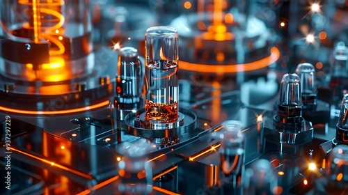 A detailed, high-resolution image of a nanotechnology lab.