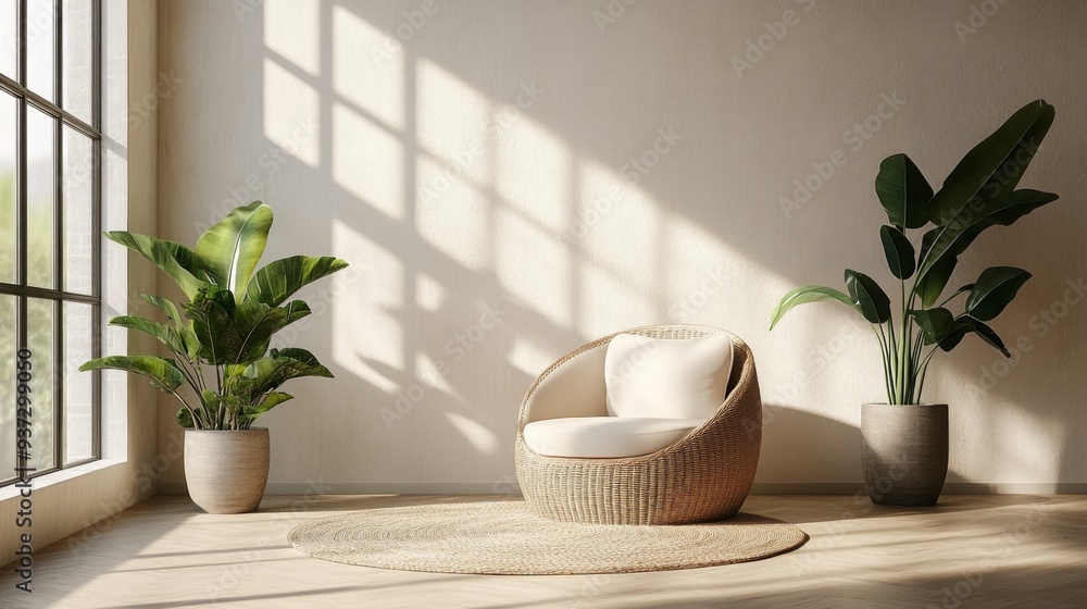 Wicker Chair Interior Design. Wicker Chair Interior Design.