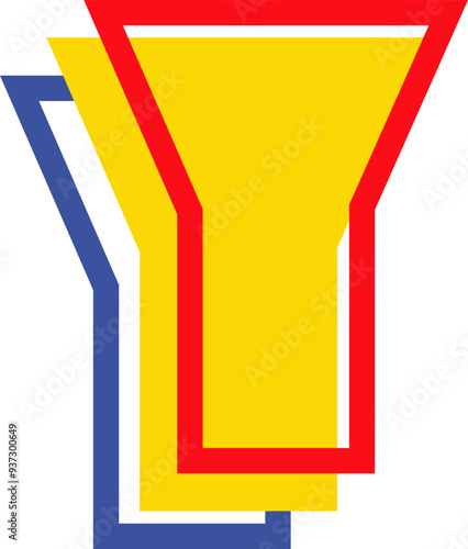 Foto Pacman Game Style Letter Alphabet Vector Element