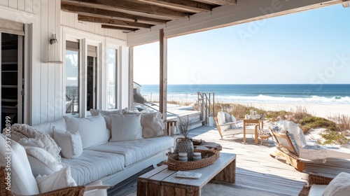 Beachfront Porch with Ocean View