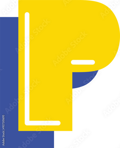 Bild auf Leinwand Pacman Letter Alphabet Vector Element