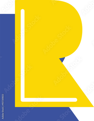 Bild auf Leinwand Pacman Letter Alphabet Vector Element