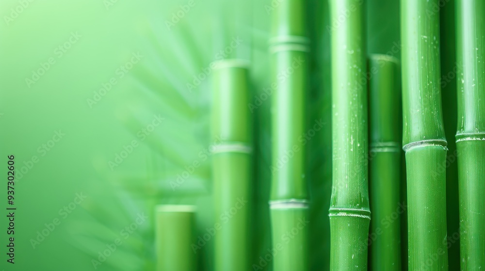 Vibrant Green Bamboo Forest, lush tall bamboo stalks rise against a gentle green backdrop, evoking serenity and natural beauty in a tranquil ecosystem. Vibrant Green Bamboo Forest, lush tall bamboo stalks rise against a gentle green backdrop, evoking serenity and natural beauty in a tranquil ecosystem.