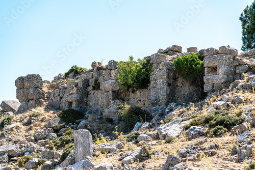 The scenic views of the Selge, which was an important city in ancient Pisidia and later in Pamphylia, on the slope of Mount Taurus, Antalya, Turkey photo