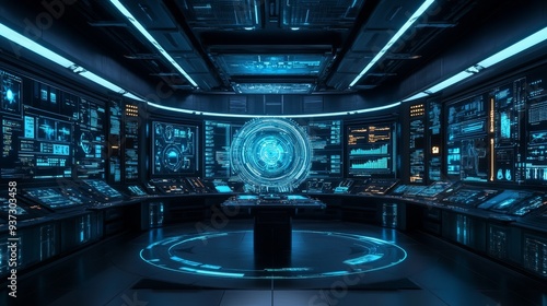 Futuristic Control Room.