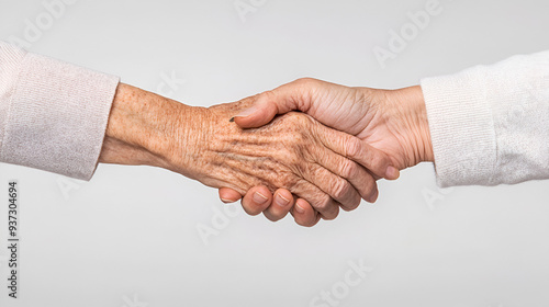 Elderly Hands Holding Each Other - Expressing Love, Care, and Support