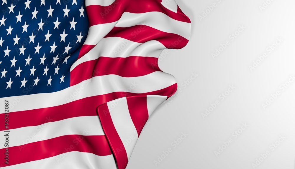 United States of America flag background 3d image United States of America flag background 3d image