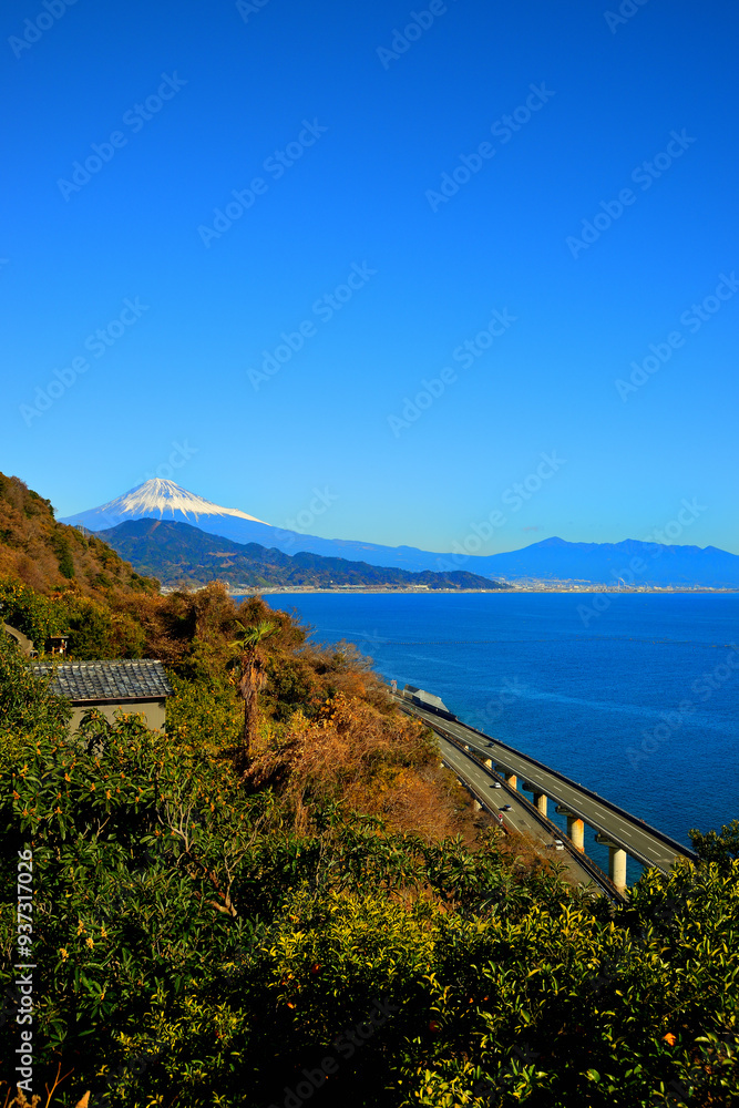 富士山 薩埵峠 さった峠　静岡県 静岡市 清水区