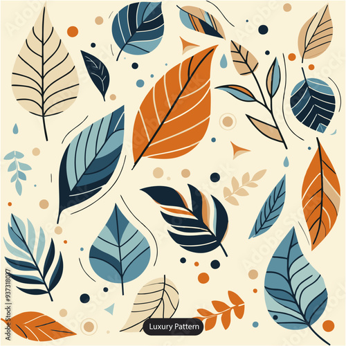 leaf pattenr vintage