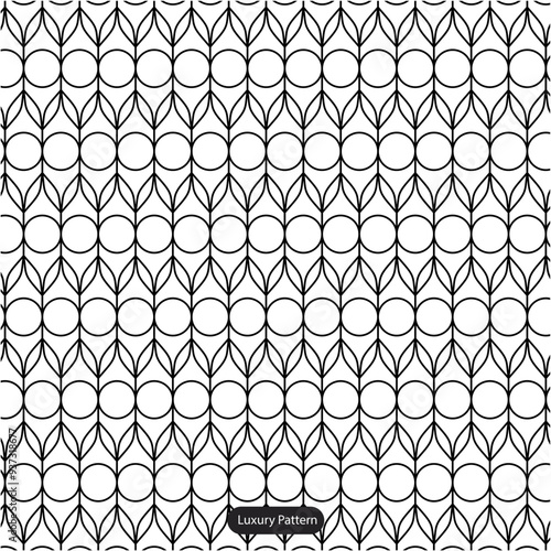 Leaf and shape pattern vintage