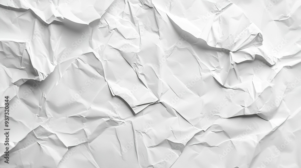Minimalist white paper texture background with crumpled shapes and ample space for text, perfect for clean designs Minimalist white paper texture background with crumpled shapes and ample space for text, perfect for clean designs