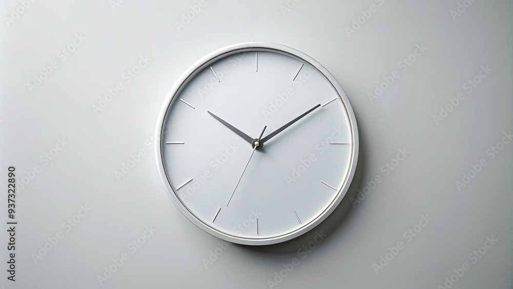 Sleek, modern minimalist clock face with clean lines, subtle shadow, and soft white background, evoking simplicity, elegance, and a sense of timeless sophistication. Sleek, modern minimalist clock face with clean lines, subtle shadow, and soft white background, evoking simplicity, elegance, and a sense of timeless sophistication.