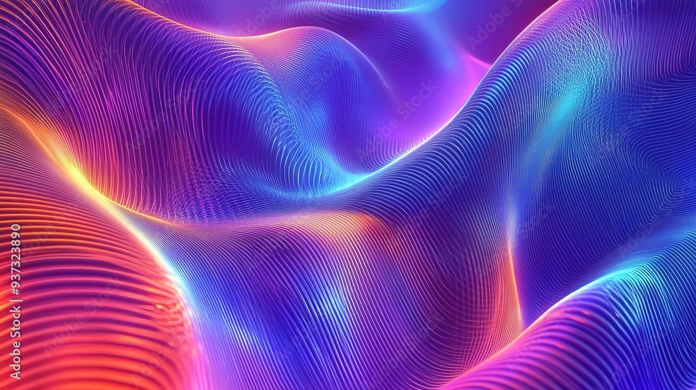 Modern abstract background with dynamic wavy lines for futuristic technology concepts, ideal for tech presentations Modern abstract background with dynamic wavy lines for futuristic technology concepts, ideal for tech presentations