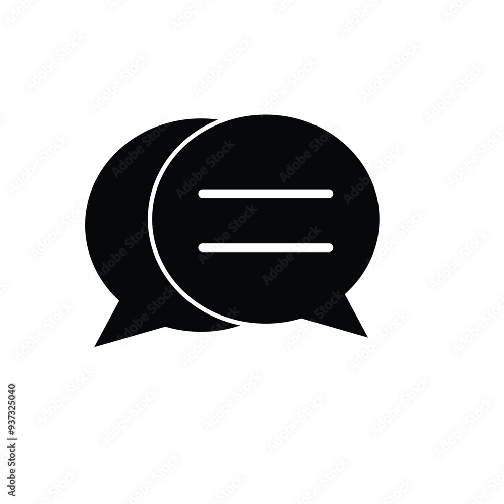 Comment icon vector. Chat, massage bubble speech icon. Speech bubble icon symbol. Conversation line icon in trendy flat design vector. Comment icon vector. Chat, massage bubble speech icon. Speech bubble icon symbol. Conversation line icon in trendy flat design vector.