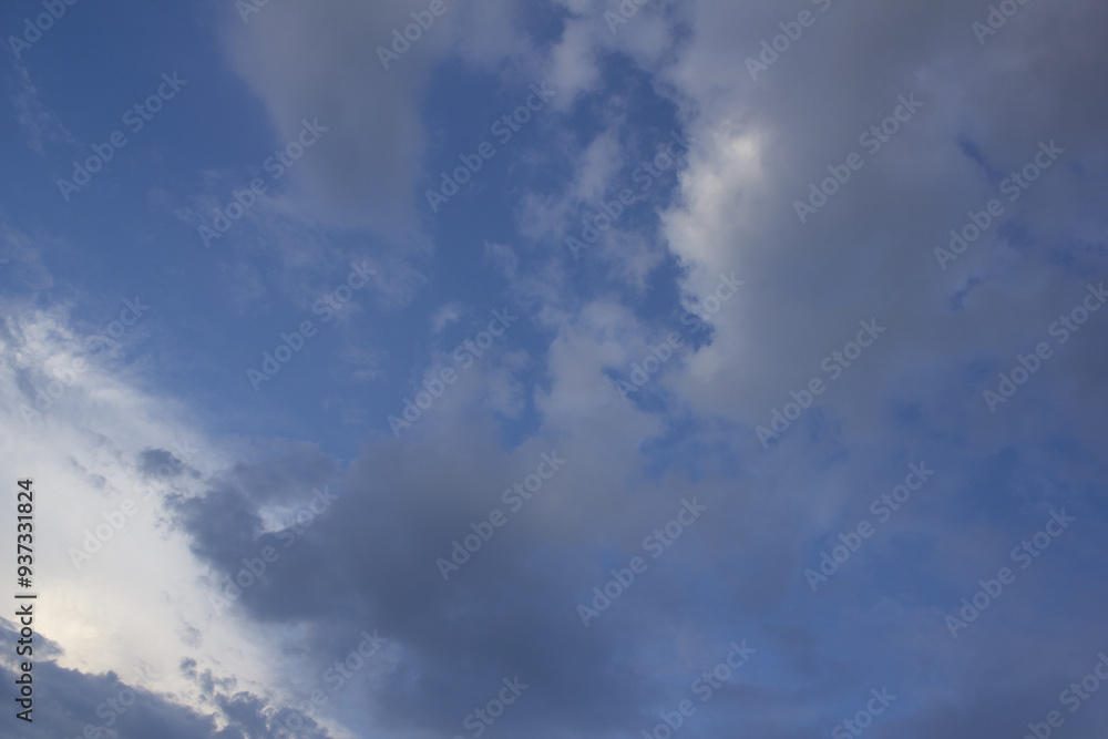 Blue sky and white clouds.
Blue sky and white clouds.
