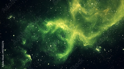 green nebula galxy