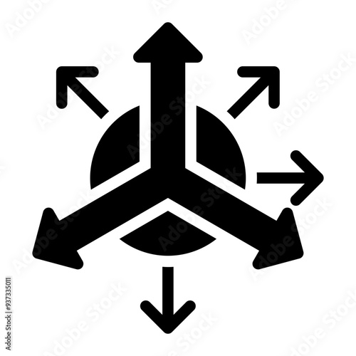 accelerometer sensor glyph icon