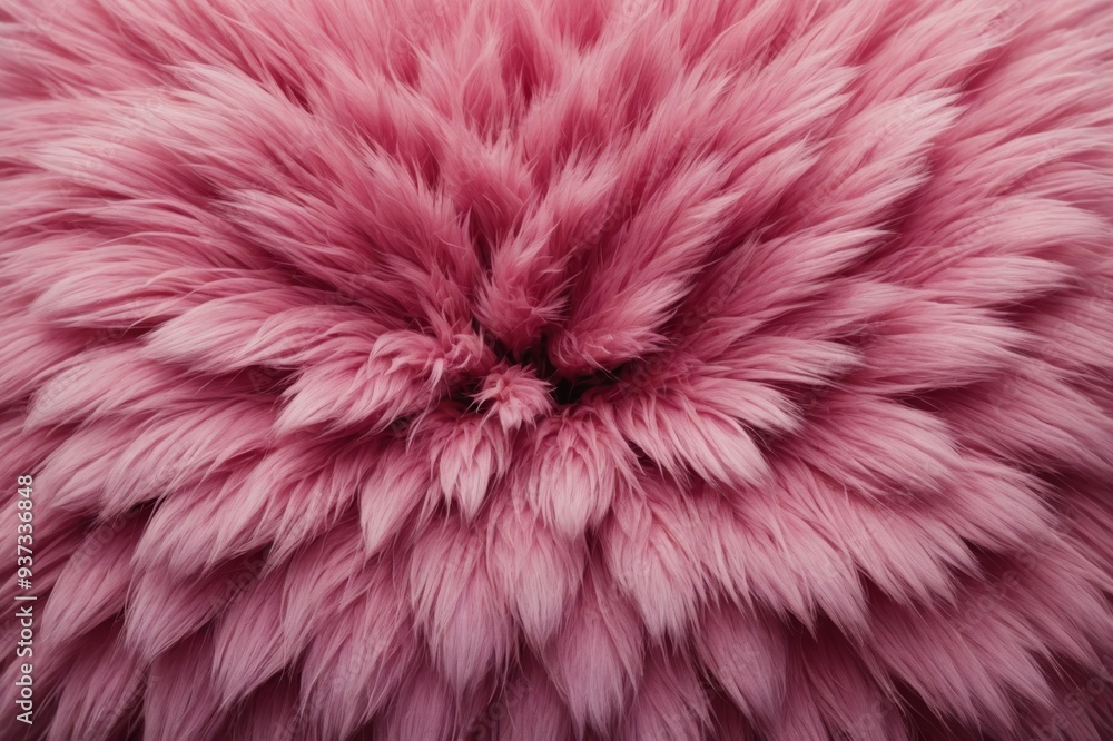 Pink fur texture top view Pink fur texture top view