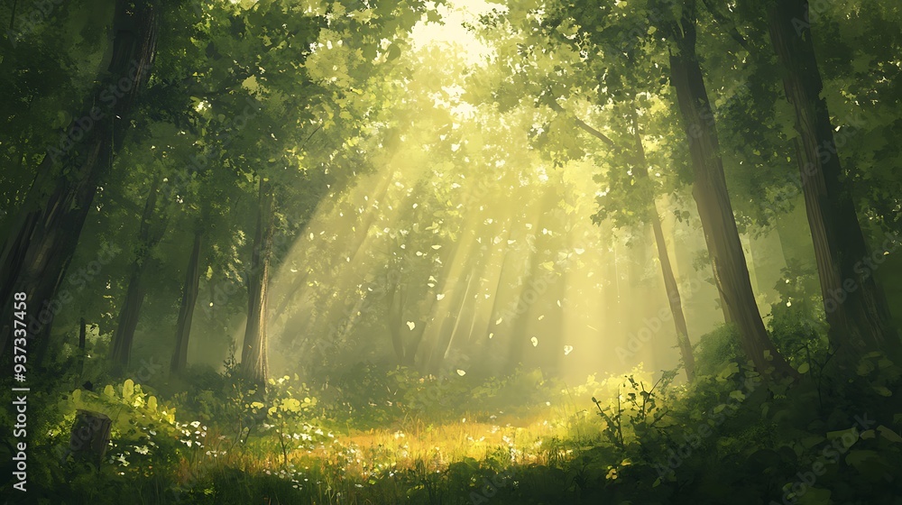 Sunbeams in the Forest Sunbeams in the Forest