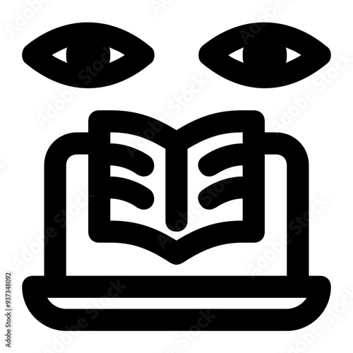 supervised learning, machine learning, computer science, learning, computer vision, online learning outline icon