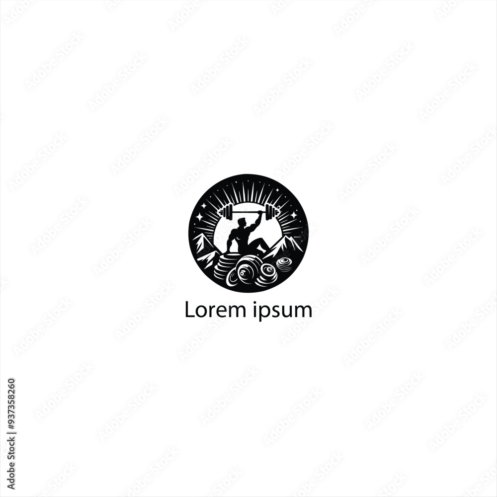 a gym logo design for brand , lifestyle, health , good health a gym logo design for brand , lifestyle, health , good health
