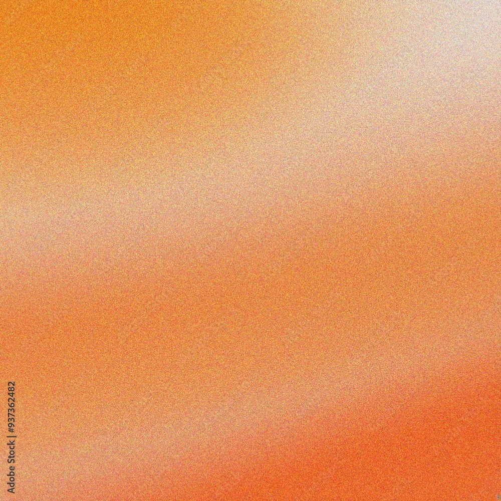 Fototapeta premium Orange color grainy texture effect abstract color gradient background design web banner header poster 