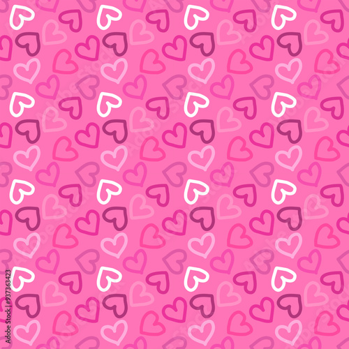 seamless background with hearts