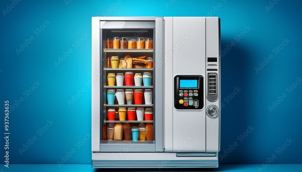Blank white vending machine with snacks and drinks mockup, isolated Blank white vending machine with snacks and drinks mockup, isolated