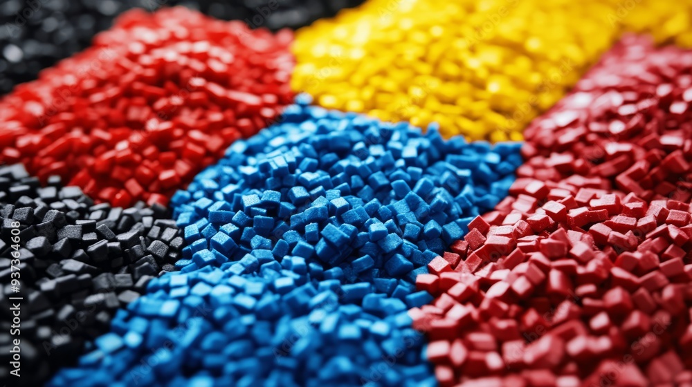 Fototapeta premium Ecoplastic Colored Granules